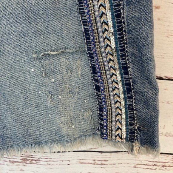 NWT Free People Side Stripe Mini Skirt - Picture 8 of 11